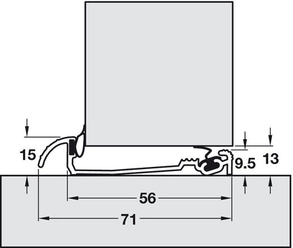 Macclex Threshold 914mm 15/56 Mill