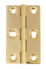 Butt Hinge Sqr 64x35mm Brass PB