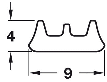 E Strip Seal SA 5.0m Rubber White