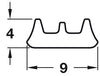 E Strip Seal SA 5.0m Rubber Brown