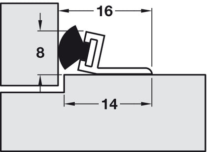Pile Door Seal 5.0m PVC Brown