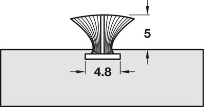 Slide Pile+Fin 5.0mm 100m Pl Grey