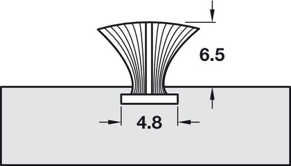 Slide Pile+Fin 6.5mm 100m Pl Grey