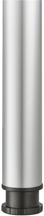 Leg w Adj D80x710mm Silver Col 9006