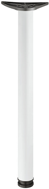 Leg w Adj D60x710mm Tub St White