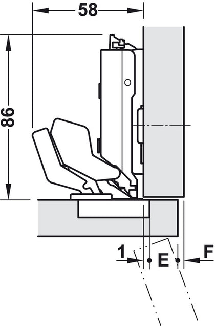 Tiomos M9 110D Hinge Tipmatic Plus NP