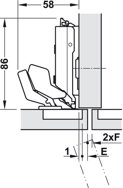 Tiomos M9 110D Hinge Tipmatic Plus NP