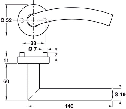 Startec Pipo Lever Hdls/Rose 304 SSS