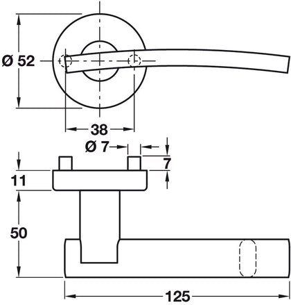 Startec Dorina Lever Hdls/Rose 304 SSS