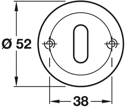 Selma/Duo/Duke Escutcheons Std KW PSSS