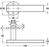 Flat Section Lever Hdls/Roses 316 PSS