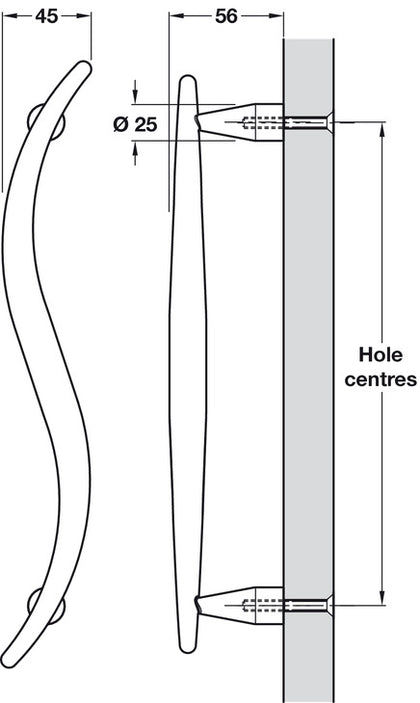 Tusk Pull Hdl BT 250mm cc 316 PSS