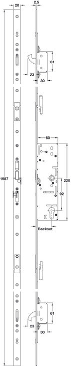 Multipoint Repair Lock 2 Hk 45mm