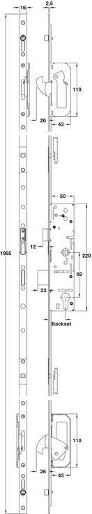 Multipoint Repair Lock 2 Hk 2 Mushroom