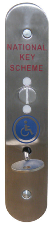 Nat Key Scheme-Toilet Lock Set LH 316 SS