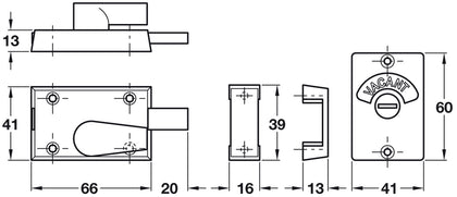 Indicator Bolt Surface Throw Over ZA SN