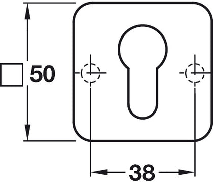 Urban/Vola Escutcheons Pro Cyl ZA PVD SN