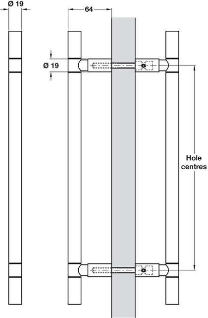 Sierra Nevada Pull Hdls B2B 600mm cc SSS