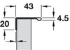 Profile Grip 2.5m Aluminium Silver
