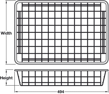 W/Robe Basket 494x936x175mm White 1000mm