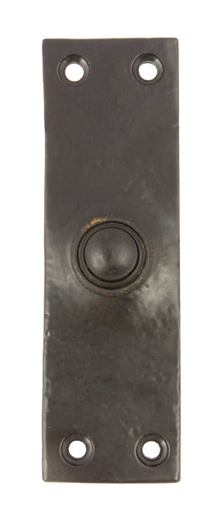 Bell Push 105x32mm Mal Iron Blk