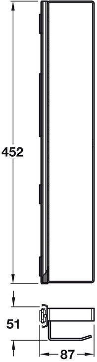 W/Robe PO Tie/Belt Holder 87x452x51mm Wt