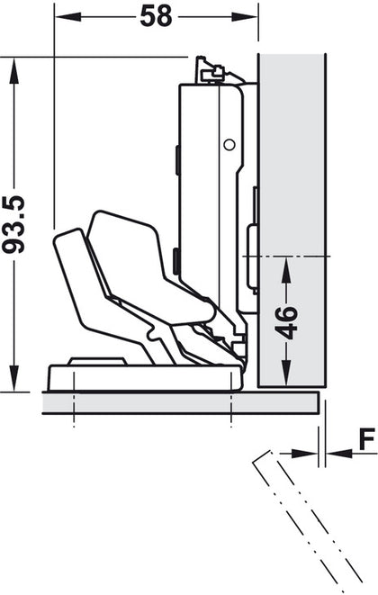 Tiomos Mirro 125D Hinge Tipmatic Plus