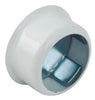 W/Robe Rail D19mm Invisifix Socket White