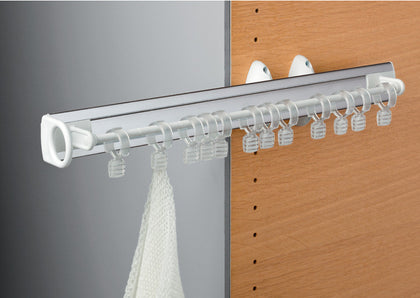 W/Robe PO Scarf Rack 8 Hooks 505mm White