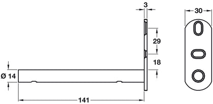 Tenti-7 Shelf Support St ZP