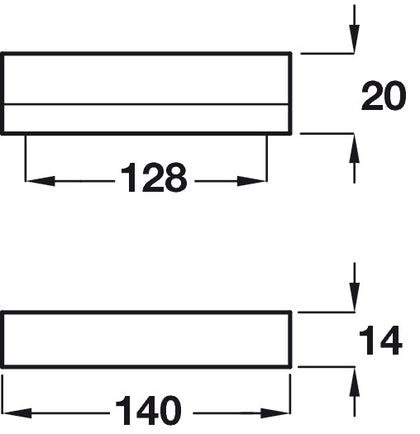 Luella Pull Hdl Alu AA 128mm cc