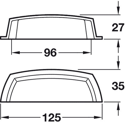 Rugby Cup Hdl Brass Pol Nickel 96mm cc