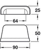 Elgin Cup Handle Pewter 64mm CLR