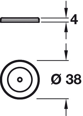Metropolis Backplate 303 PSS D38mm