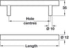 Barkston Bar Hdl St SSE D12x632mm cc