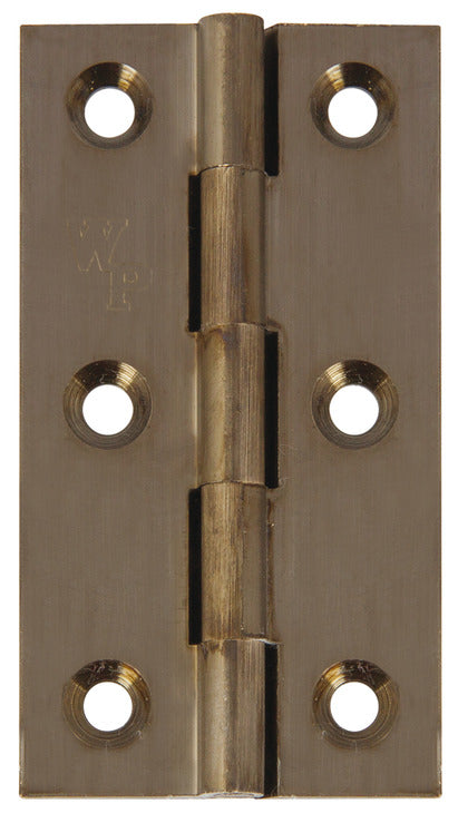 Broad Style Hinge 64x35mm Brass Pewter