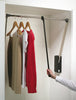 Pull Down Wardrobe Rail, for Internal Wardrobe Width 440-610 mm, 2004 Blk/Nkl