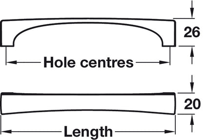 Lama Pull Hdl ZA Graphite 160mm cc
