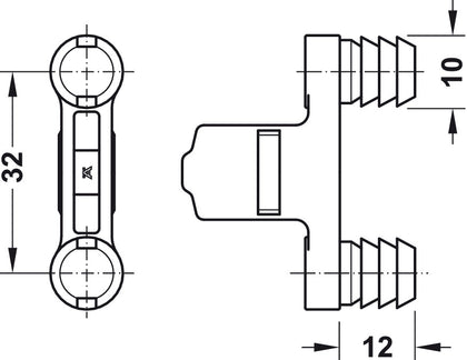 MX Front Fixing Bracket for Press Fit