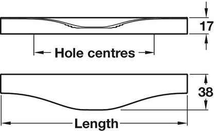 Noma Profile Hdl Alu SS Effect 256mm cc