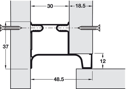 Gola Sys D End Prof Vert 2.67m Alu Brz