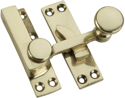 Sash Fastener Quadrant Arm 70mm Brass PB