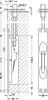 Lvr Act Flushbolt 172x25x30mm Brs MC