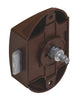 PushButton Lock BS25mm Pl Brown