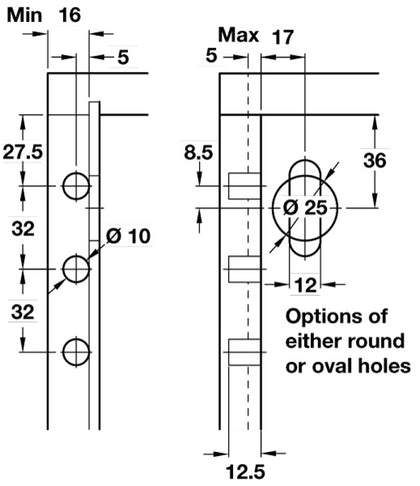 Traser-8 Cab Hanger Knock-In RH SZP