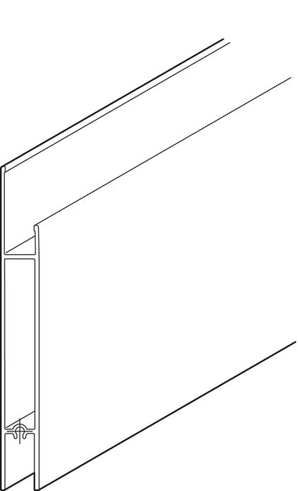 Japanese Door Up/Low Fin Profile 2m Slv