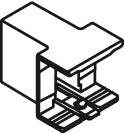 NovaPro Scala Divider Rail Clip Slv