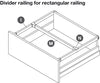 NovaPro Scala Divider Rail Clip Slv