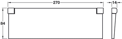 Interior Flap 270x84mm Mal Iron BPC