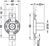 Symo3000 Ext Rod Lockcase DR NP